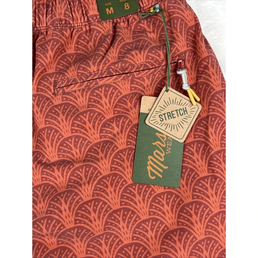 Marsh Wear Mens M Fulton Volley Short Outdoor Summer drawstring Etruscan Red 8